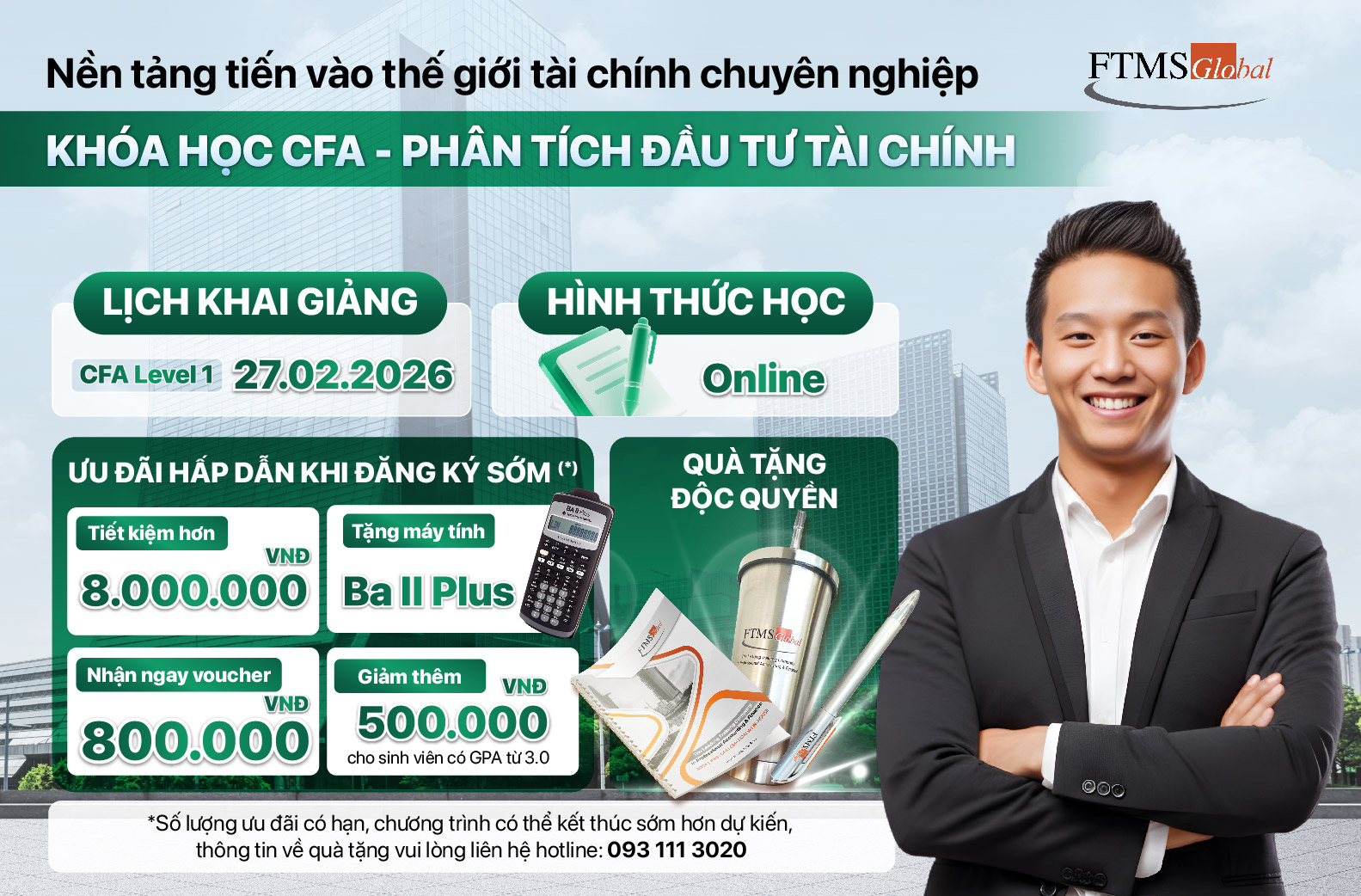 Khai giảng khoá học CFA tại FTMS.HCM