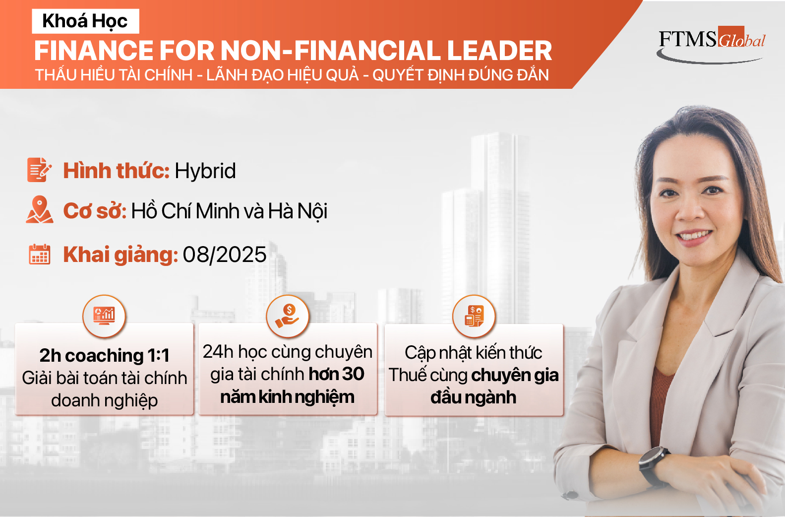 [LẦN ĐẦU TIÊN TẠI FTMS GLOBAL] KHOÁ HỌC DÀNH CHO NHÀ LÃNH ĐẠO KHÔNG CHUYÊN TÀI CHÍNH