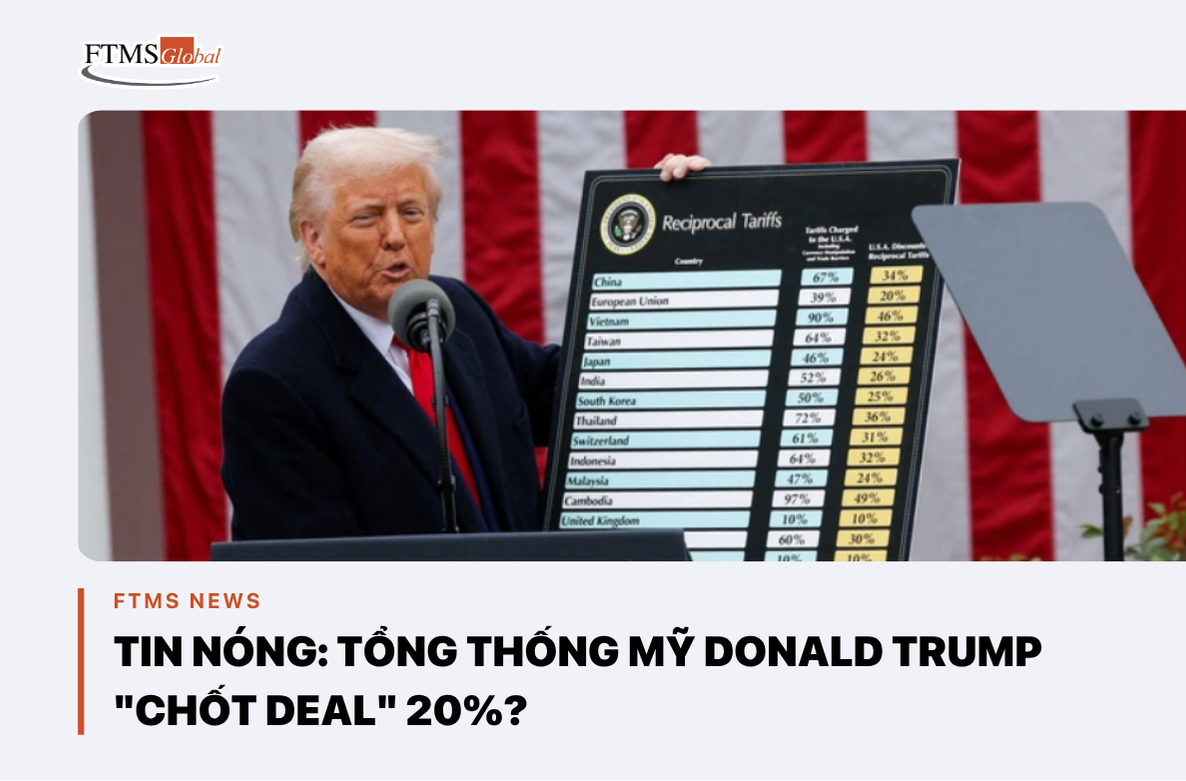 NÓNG: MỸ HẠ MỨC THUẾ CÒN 20% VỚI VIỆT NAM?