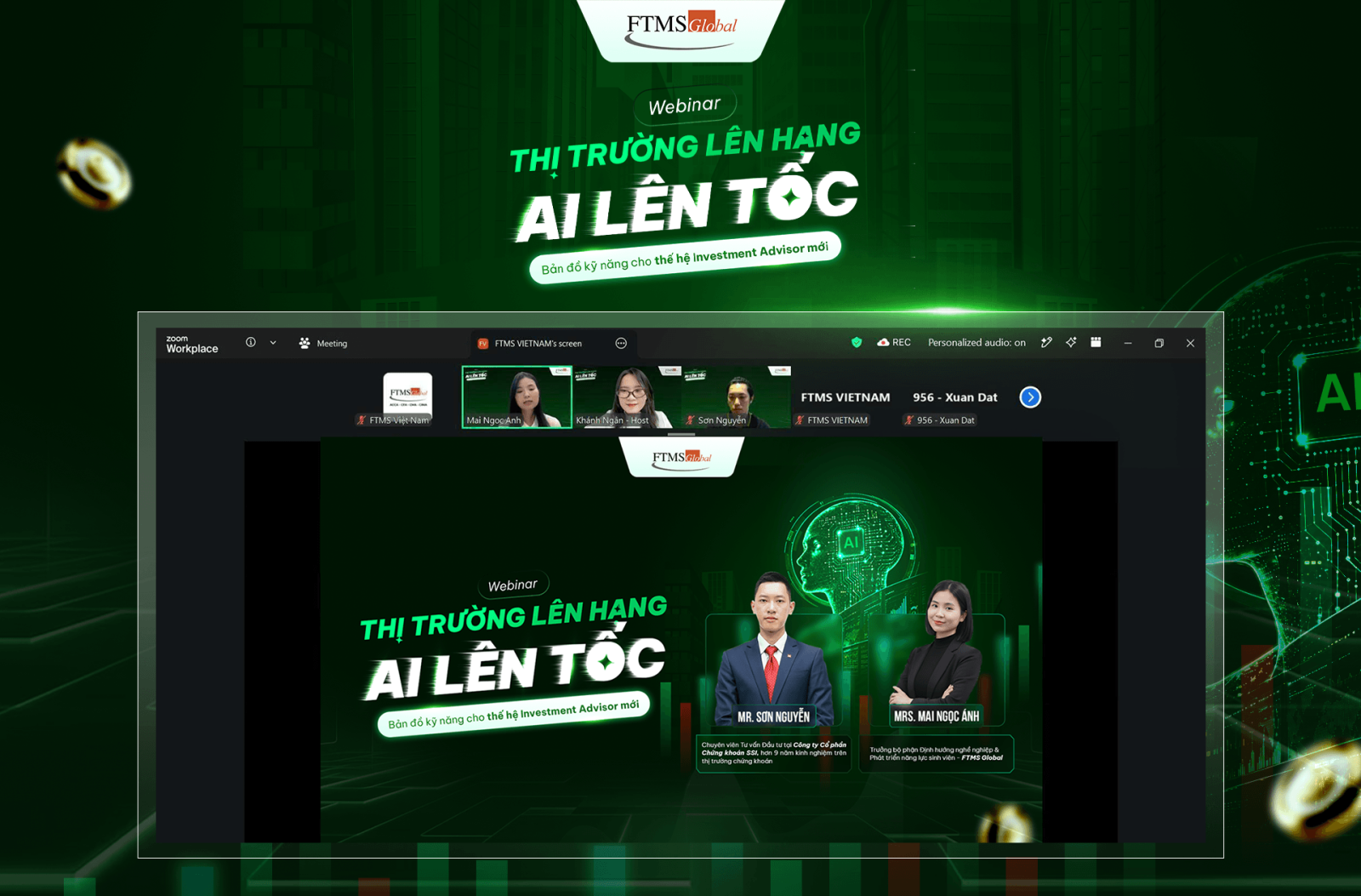 [Hình ảnh 1: Tổng quan webinar và hai diễn giả tham gia chương trình]
