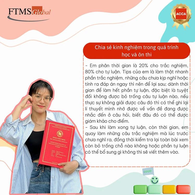 Hồng Ngọc nói gì về khóa học ACCA tại FTMS Việt Nam