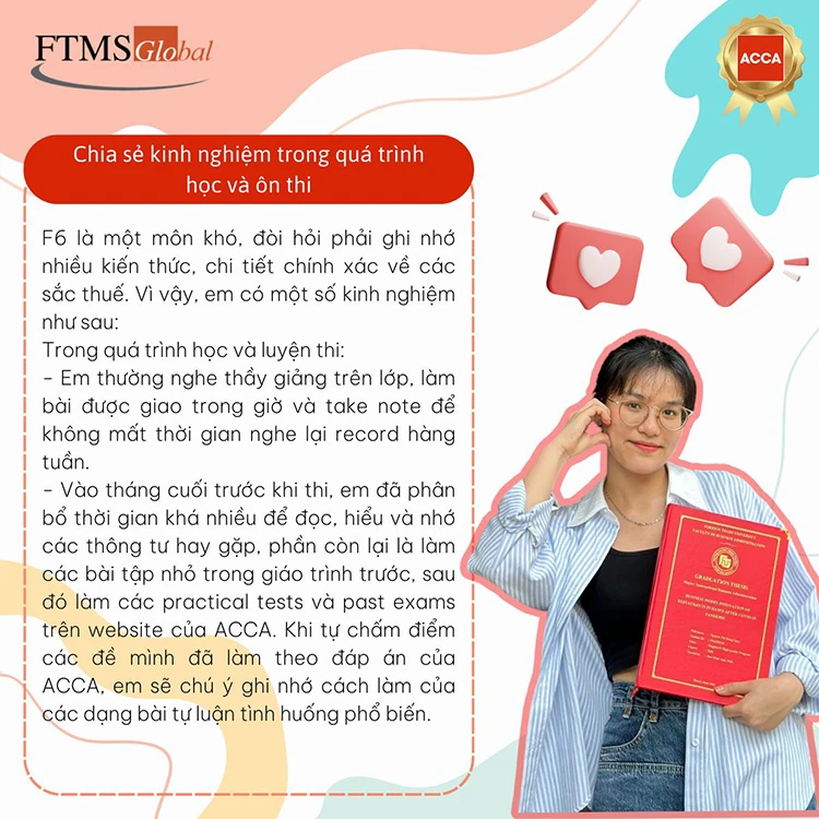 Hồng Ngọc nói gì về khóa học ACCA tại FTMS Việt Nam