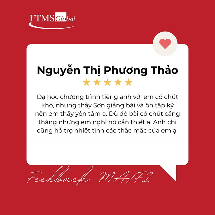 Học viên nói gì về khóa học ACCA tại FTMS Việt Nam