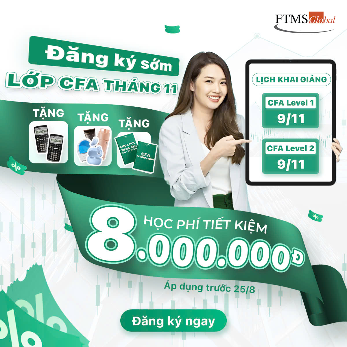 học phí ưu đãi cfa